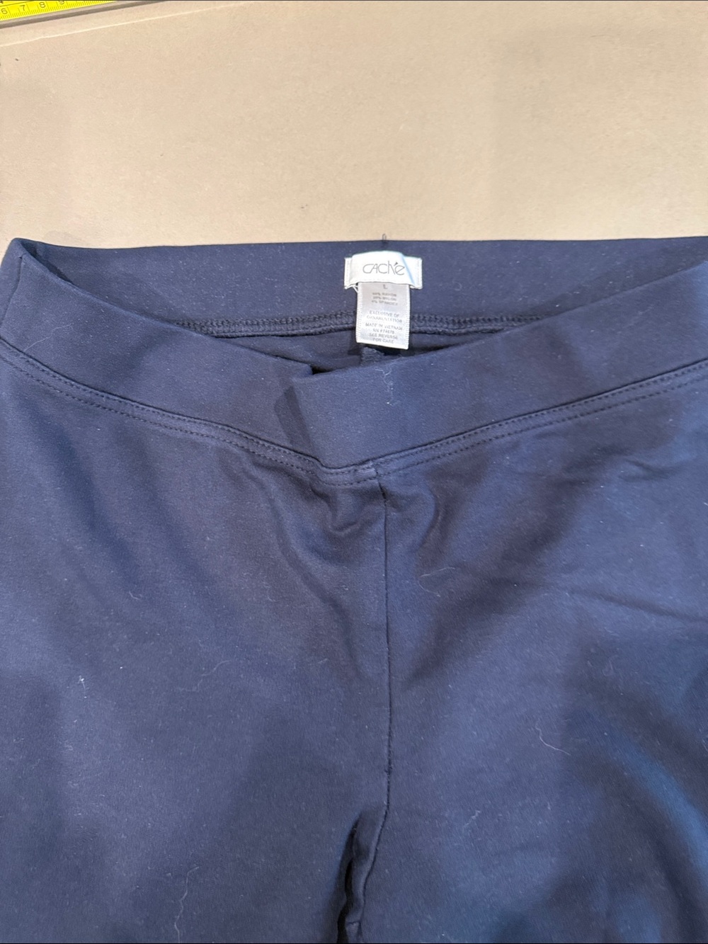 Cache Dark Navy Pull-On Leggings